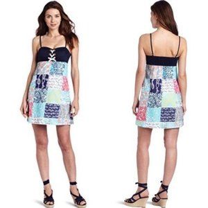 Lilly Pulitzer Rilee Navy Sailor Patch Shift Dress